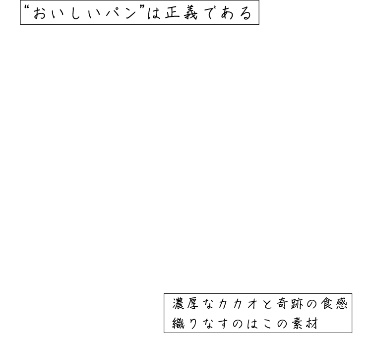 濃厚なカカオと奇跡の食感